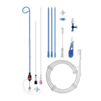 String lock Nephrostomy Catheter Sets